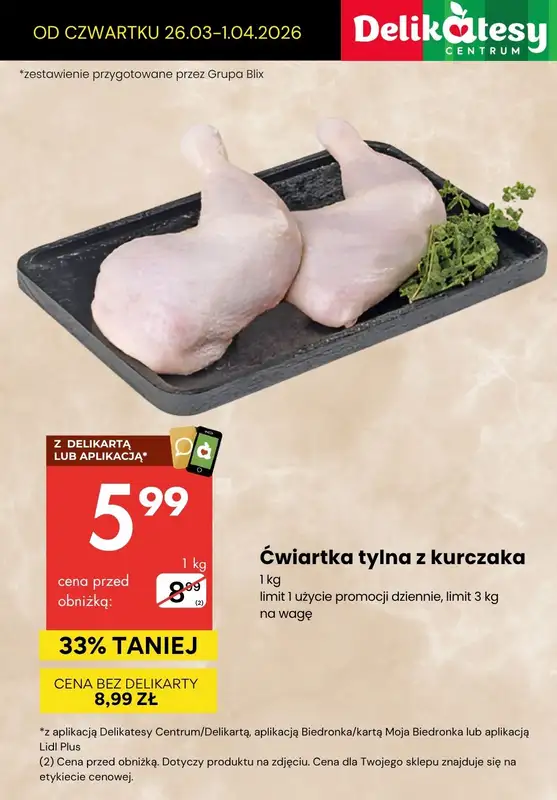 Delikatesy Centrum - gazetka promocyjna Produkty na OBIAD - sprawdź promocje! od czwartku 26.03 do środy 01.04 - strona 9