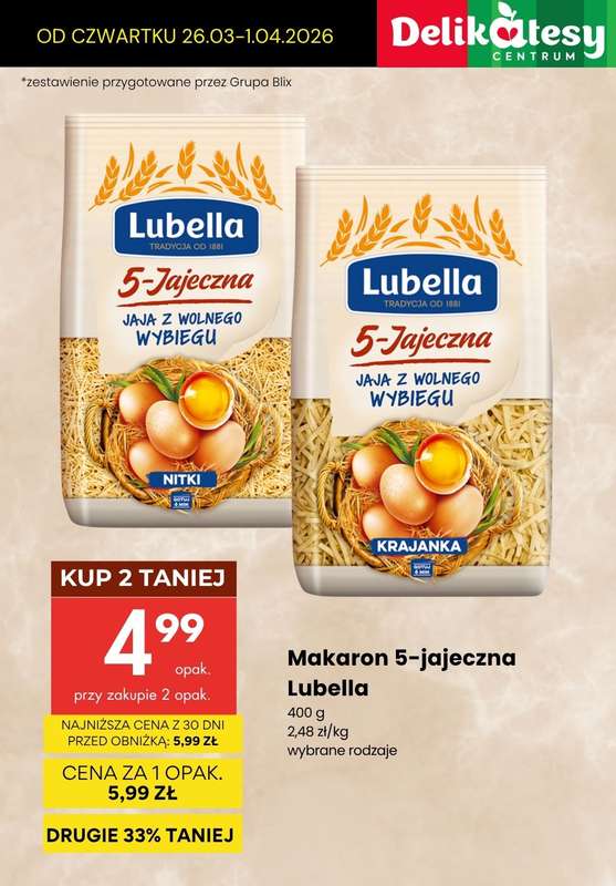 Delikatesy Centrum - gazetka promocyjna Produkty na OBIAD - sprawdź promocje! od czwartku 26.03 do środy 01.04 - strona 10