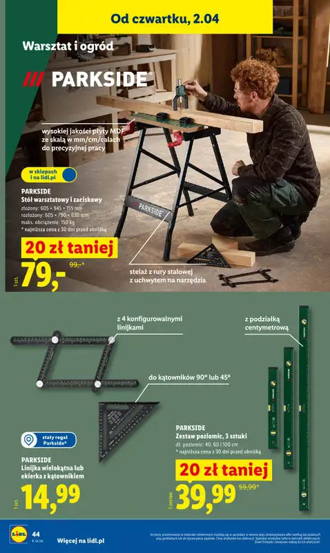 Lidl - gazetka promocyjna Katalog od poniedziałku 30.03 do soboty 04.04 - strona 54