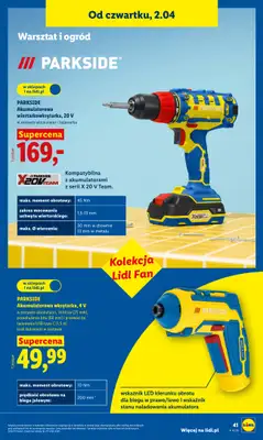 Lidl - gazetka promocyjna Katalog od poniedziałku 30.03 do soboty 04.04 - strona 47