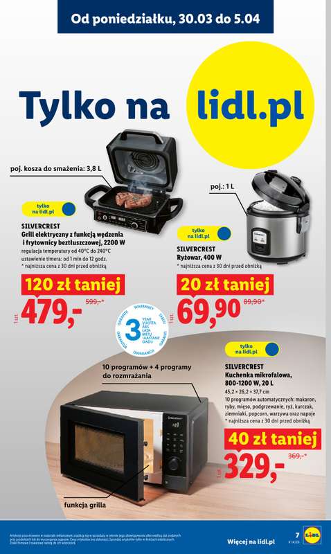 Lidl - gazetka promocyjna Katalog od poniedziałku 30.03 do soboty 04.04 - strona 7