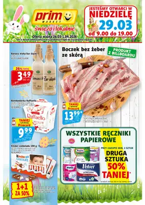 Prim Market - gazetka promocyjna Gazetka od czwartku 26.03 do środy 01.04