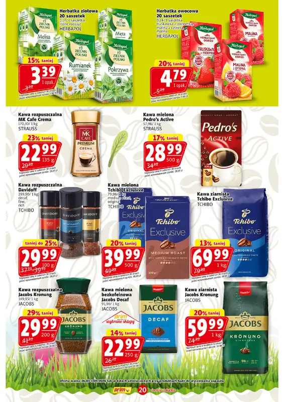 Prim Market - gazetka promocyjna Gazetka od czwartku 26.03 do środy 01.04 - strona 20