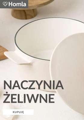 Homla - gazetka promocyjna Garnki i patelnie żeliwne od środy 25.03 