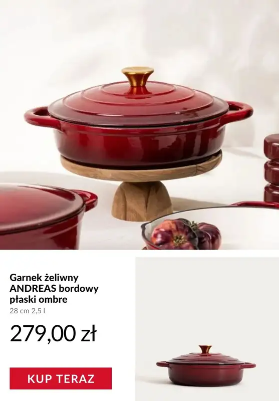 Homla - gazetka promocyjna Garnki i patelnie żeliwne od środy 25.03  - strona 9