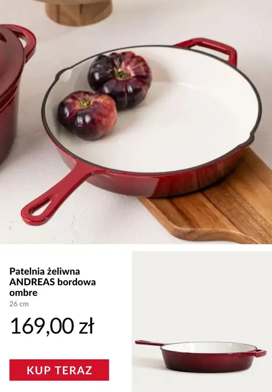 Homla - gazetka promocyjna Garnki i patelnie żeliwne od środy 25.03  - strona 5