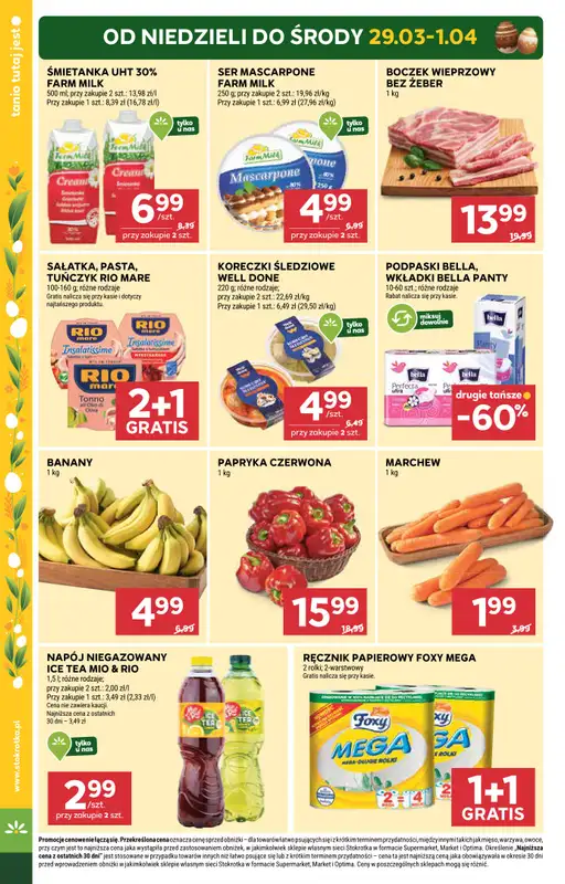 Stokrotka - gazetka promocyjna Gazetka Market od czwartku 26.03 do środy 01.04 - strona 6