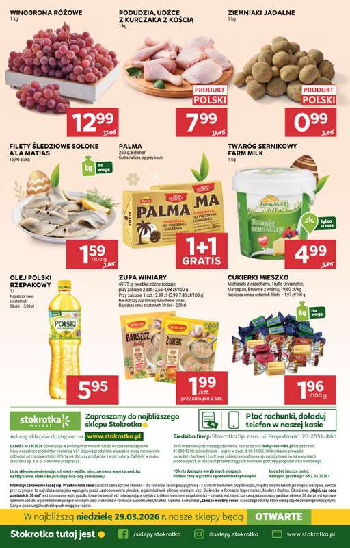 Stokrotka - gazetka promocyjna Gazetka Market od czwartku 26.03 do środy 01.04 - strona 45
