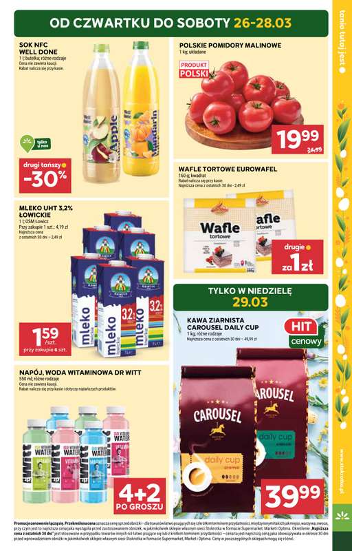 Stokrotka - gazetka promocyjna Gazetka Market od czwartku 26.03 do środy 01.04 - strona 3