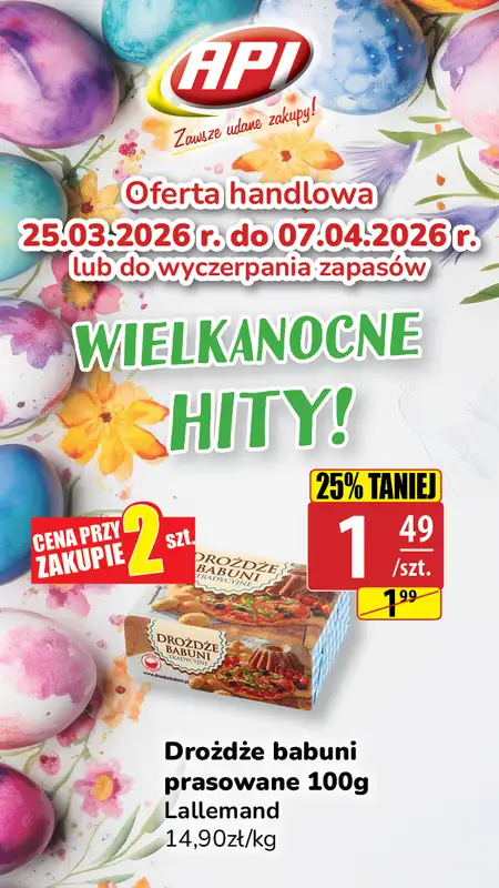 API Market - gazetka promocyjna Plakaty promocyjne od środy 25.03 do wtorku 07.04 - strona 14