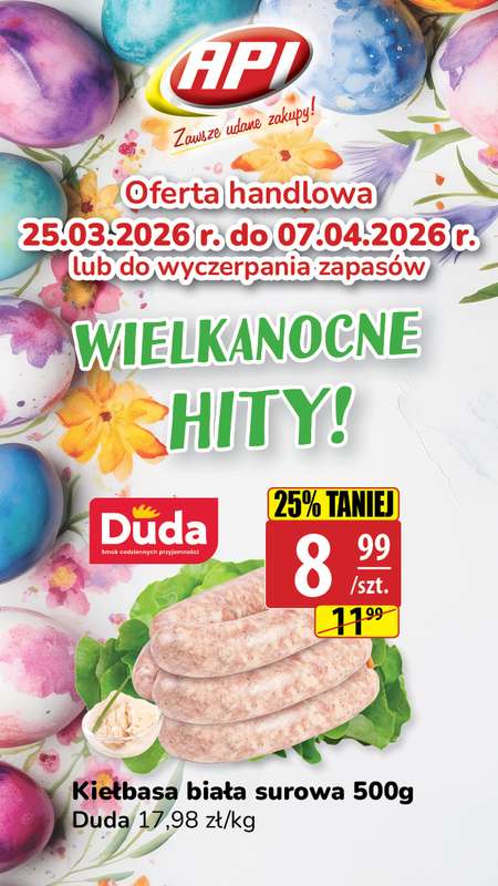 API Market - gazetka promocyjna Plakaty promocyjne od środy 25.03 do wtorku 07.04 - strona 2