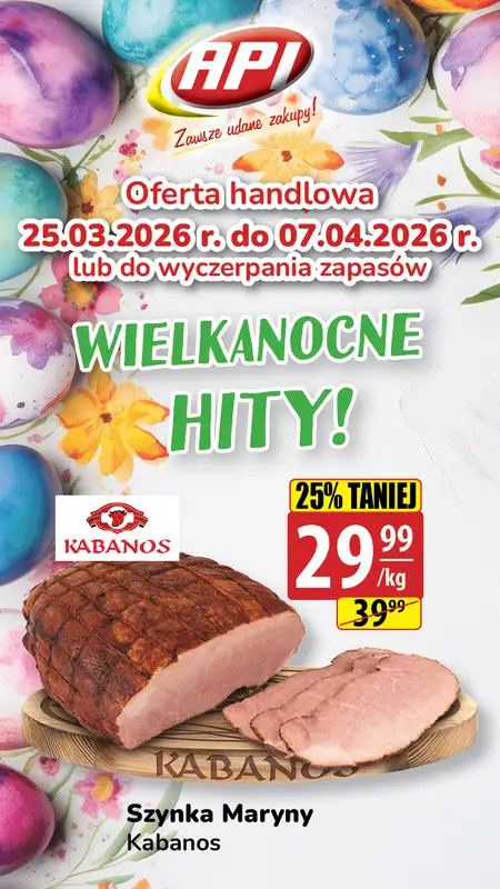 API Market - gazetka promocyjna Plakaty promocyjne od środy 25.03 do wtorku 07.04 - strona 4