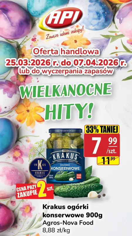 API Market - gazetka promocyjna Plakaty promocyjne od środy 25.03 do wtorku 07.04 - strona 19