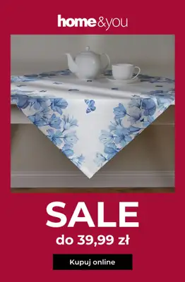home&you - gazetka promocyjna SALE do 39,99 zł od środy 25.03 do czwartku 02.04