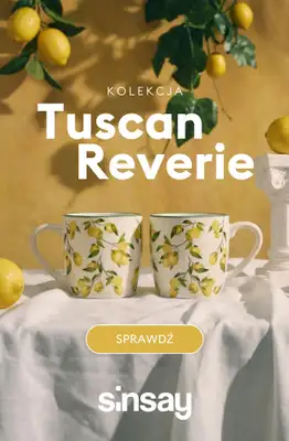 Sinsay - gazetka promocyjna Tuscan Reverie - cytrynowa kolekcja od środy 25.03 