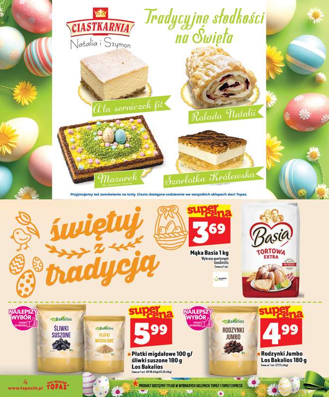 TOPAZ - gazetka promocyjna Superceny na Święta od czwartku, 02.04 od czwartku 02.04 do środy 08.04 - strona 4