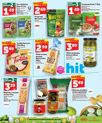 TOPAZ - gazetka promocyjna Superceny na Święta od czwartku, 02.04 od czwartku 02.04 do środy 08.04 - strona 19