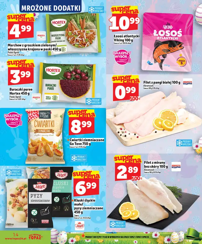 TOPAZ - gazetka promocyjna Superceny na Święta od czwartku, 02.04 od czwartku 02.04 do środy 08.04 - strona 14
