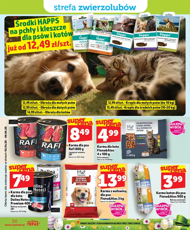 TOPAZ - gazetka promocyjna Superceny na Święta od czwartku, 02.04 od czwartku 02.04 do środy 08.04 - strona 30