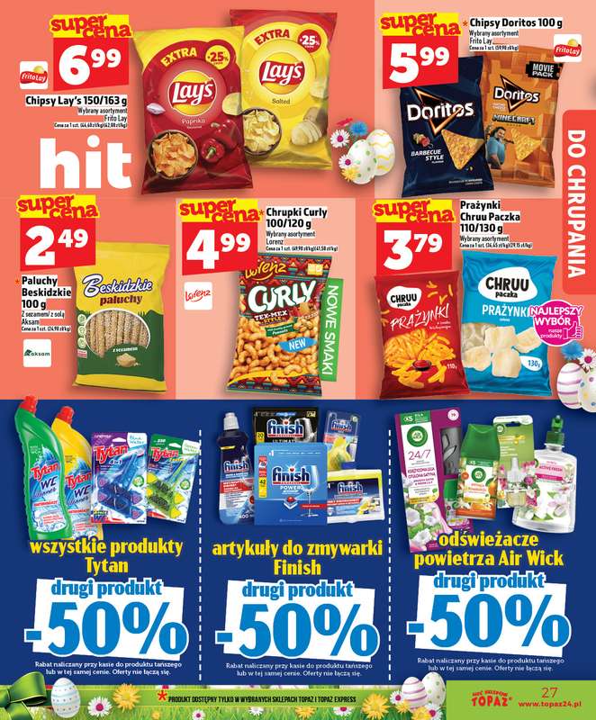 TOPAZ - gazetka promocyjna Superceny na Święta od czwartku, 02.04 od czwartku 02.04 do środy 08.04 - strona 27
