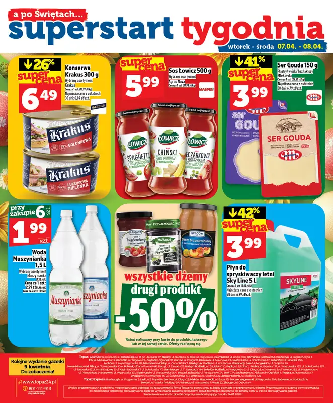 TOPAZ - gazetka promocyjna Superceny na Święta od czwartku, 02.04 od czwartku 02.04 do środy 08.04 - strona 32