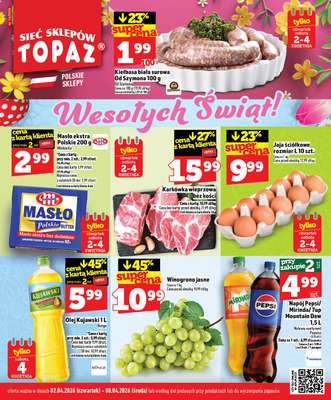 TOPAZ - gazetka promocyjna Superceny na Święta od czwartku, 02.04 od czwartku 02.04 do środy 08.04