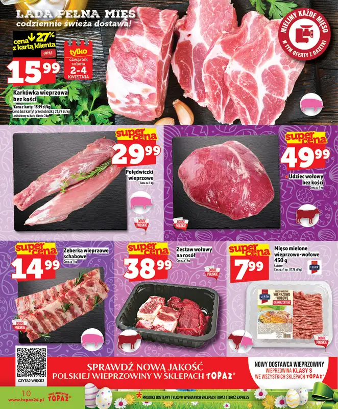 TOPAZ - gazetka promocyjna Superceny na Święta od czwartku, 02.04 od czwartku 02.04 do środy 08.04 - strona 10