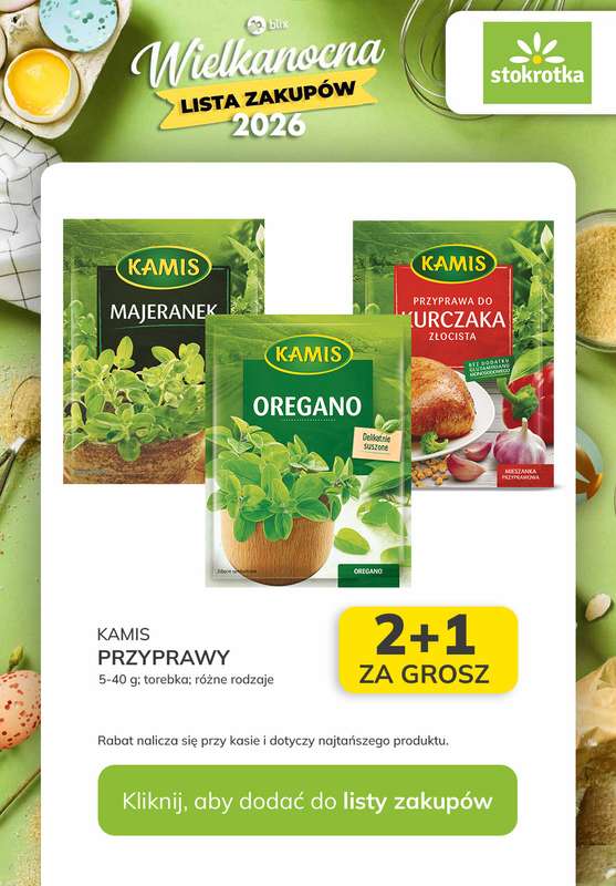 Stokrotka - gazetka promocyjna Wielkanocna Lista Zakupów w Stokrotce! od czwartku 26.03 do środy 01.04 - strona 11