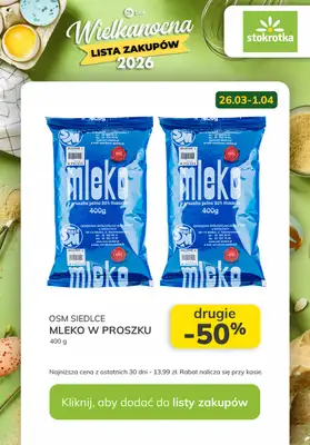 Stokrotka - gazetka promocyjna Wielkanocna Lista Zakupów w Stokrotce! od czwartku 26.03 do środy 01.04 - strona 9