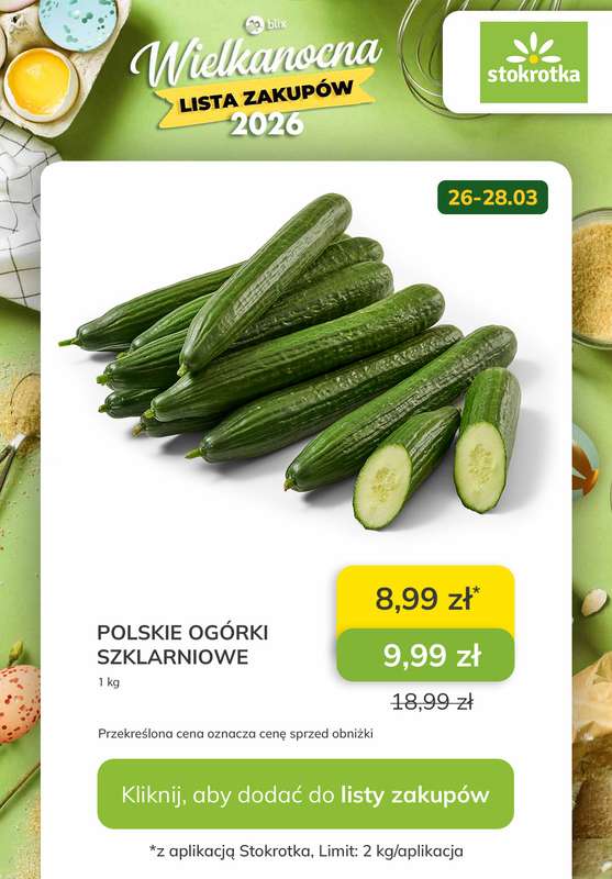 Stokrotka - gazetka promocyjna Wielkanocna Lista Zakupów w Stokrotce! od czwartku 26.03 do środy 01.04 - strona 8