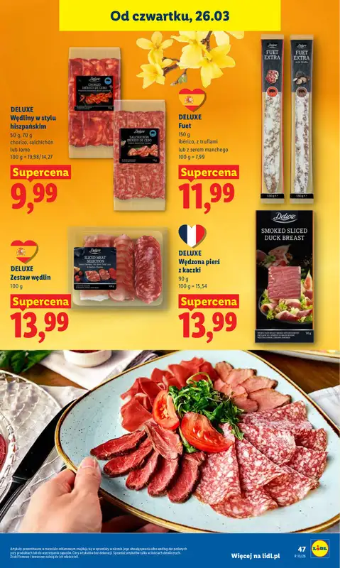 Lidl - gazetka promocyjna Oferta od czwartku od czwartku 26.03 do niedzieli 29.03 - strona 47