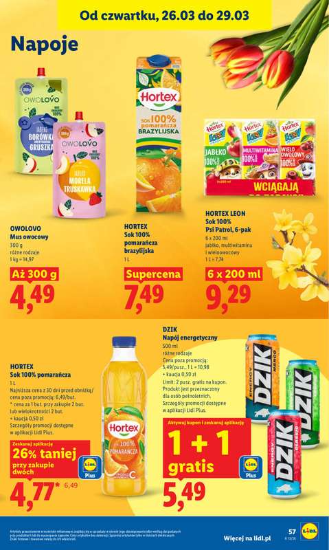 Lidl - gazetka promocyjna Oferta od czwartku od czwartku 26.03 do niedzieli 29.03 - strona 57