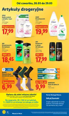 Lidl - gazetka promocyjna Oferta od czwartku od czwartku 26.03 do niedzieli 29.03 - strona 72