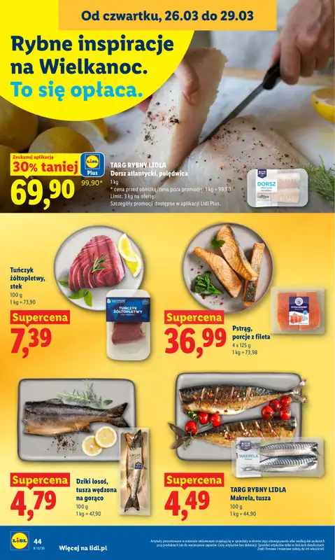 Lidl - gazetka promocyjna Oferta od czwartku od czwartku 26.03 do niedzieli 29.03 - strona 44