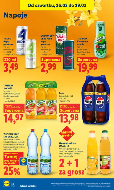 Lidl - gazetka promocyjna Oferta od czwartku od czwartku 26.03 do niedzieli 29.03 - strona 56