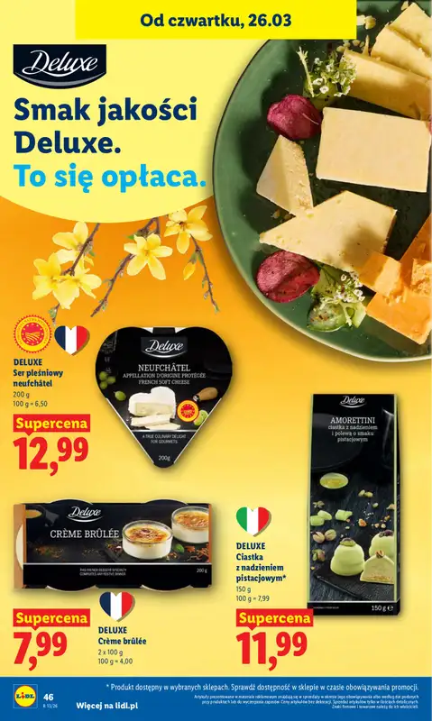 Lidl - gazetka promocyjna Oferta od czwartku od czwartku 26.03 do niedzieli 29.03 - strona 46