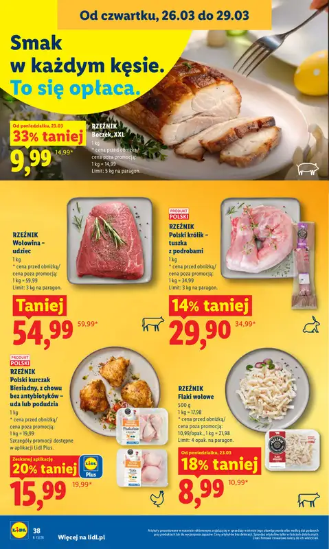 Lidl - gazetka promocyjna Oferta od czwartku od czwartku 26.03 do niedzieli 29.03 - strona 38