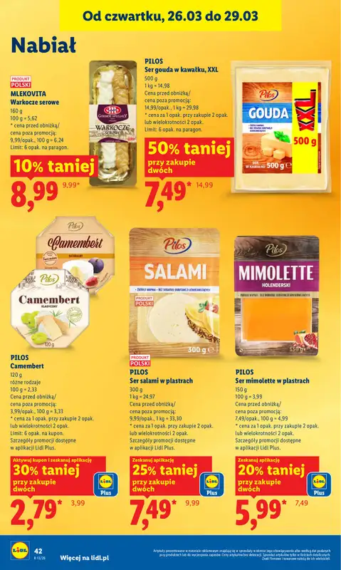 Lidl - gazetka promocyjna Oferta od czwartku od czwartku 26.03 do niedzieli 29.03 - strona 42