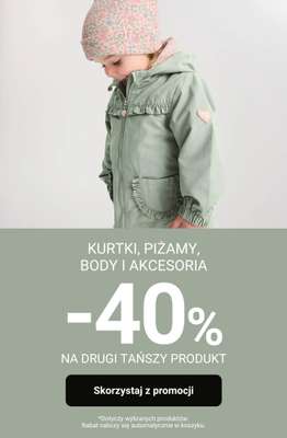 Smyk - gazetka promocyjna -40% na DRUGI PRODUKT - kurtki, piżamy, body i akcesoria od środy 25.03 do czwartku 26.03
