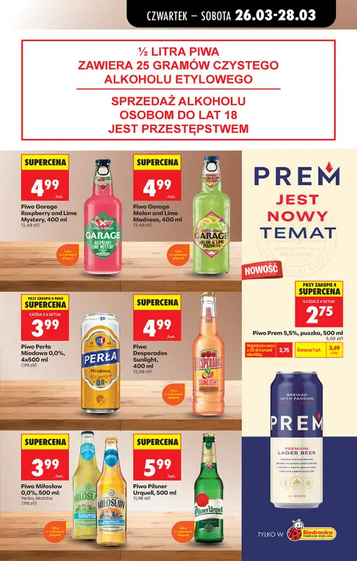 Biedronka - gazetka promocyjna Od czwartku, Z ladą tradycyjną od czwartku 26.03 do wtorku 31.03 - strona 69