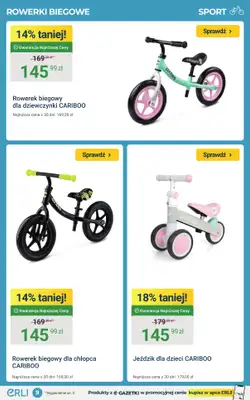 ERLI - gazetka promocyjna Rowery, hulajnogi i bieżnie do – 25%! od piątku 27.03 do niedzieli 29.03 - strona 9