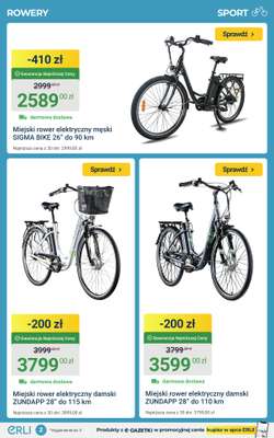 Miejski rower elektryczny damski ZUNDAPP 28” do 110 km