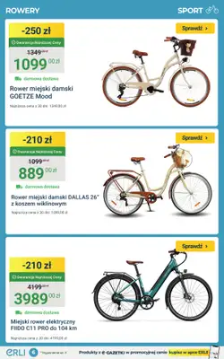 ERLI - gazetka promocyjna Rowery, hulajnogi i bieżnie do – 25%! od piątku 27.03 do niedzieli 29.03 - strona 6