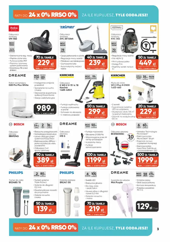 Max Elektro - gazetka promocyjna Gazetka od czwartku 26.03 do poniedziałku 27.04 - strona 3