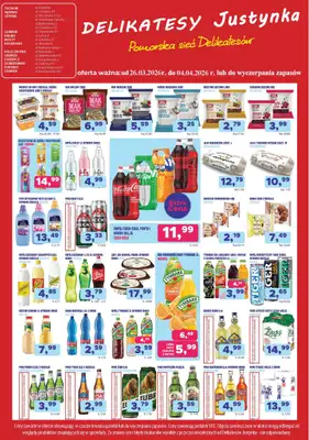 Delikatesy Justynka - gazetka promocyjna Gazetka od czwartku 26.03 do soboty 04.04 - strona 3