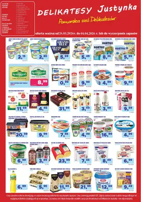 Delikatesy Justynka - gazetka promocyjna Gazetka od czwartku 26.03 do soboty 04.04 - strona 4