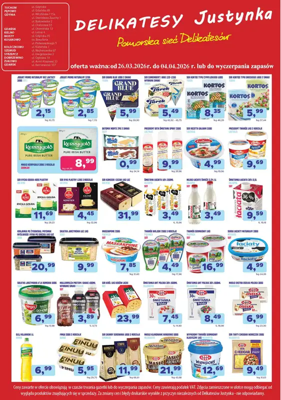 Delikatesy Justynka - gazetka promocyjna Gazetka od czwartku 26.03 do soboty 04.04 - strona 4