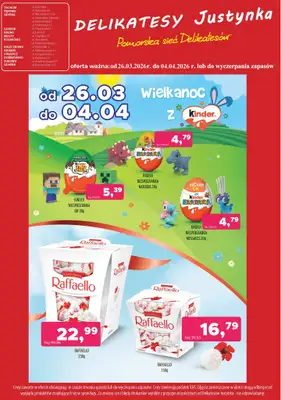 Delikatesy Justynka - gazetka promocyjna Gazetka od czwartku 26.03 do soboty 04.04 - strona 6