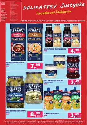 Delikatesy Justynka - gazetka promocyjna Gazetka od czwartku 26.03 do soboty 04.04 - strona 5