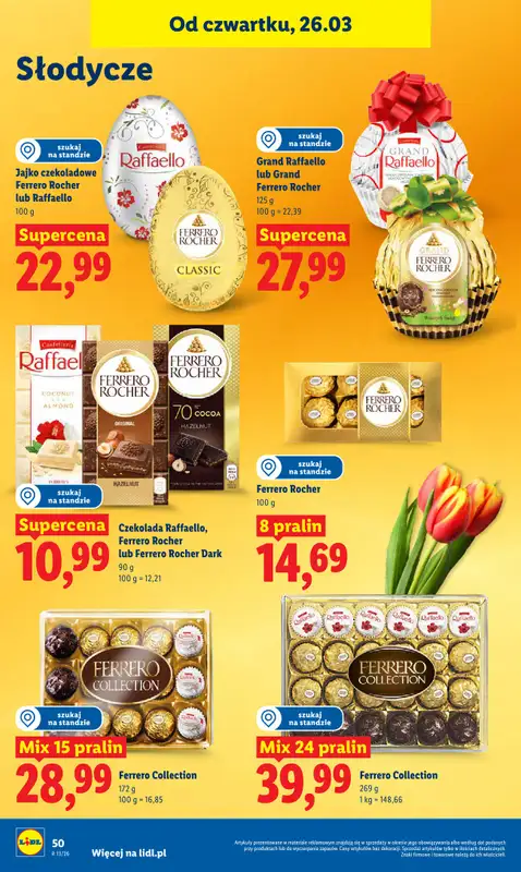 Lidl - gazetka promocyjna Oferta od czwartku od czwartku 26.03 do niedzieli 29.03 - strona 50